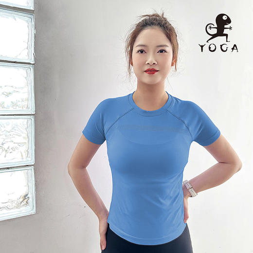 【现货秒发】壁虎瑜伽【2503SY337】糯米提高弹软糯短袖T恤 商品图6