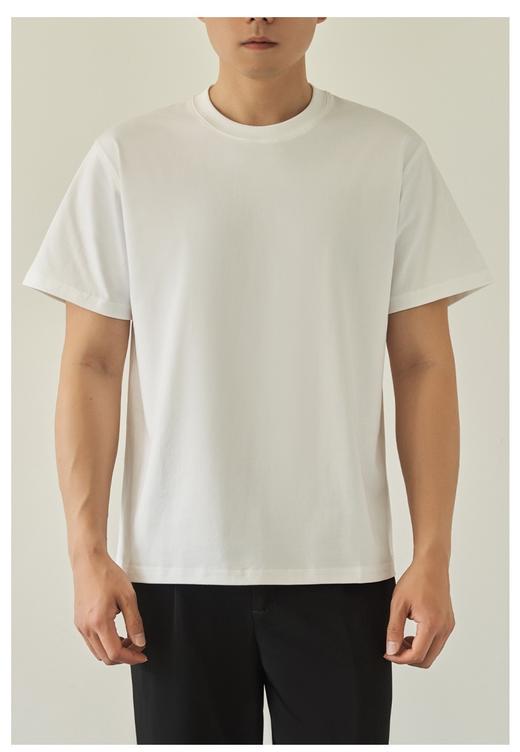 【YW】无忧购韩版百搭休闲230g纯棉正肩短袖T恤8013（截单后7天发货) 商品图4