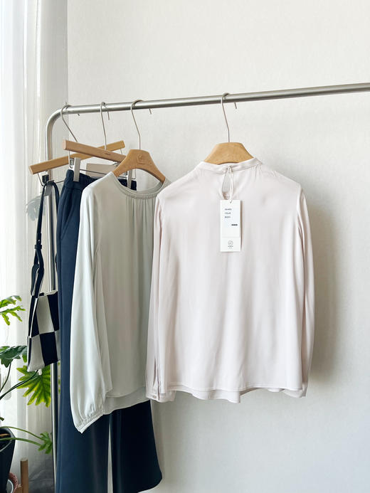 【通勤之铠甲】噢蜜ooomeooo系带真丝衬衫 商品图3