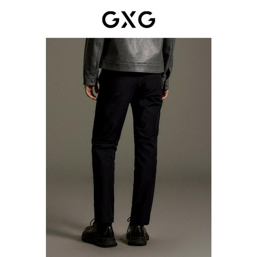 GXG男装 黑色弹力小脚休闲长裤 秋季热卖爆款休闲裤GEX10214223 商品图3