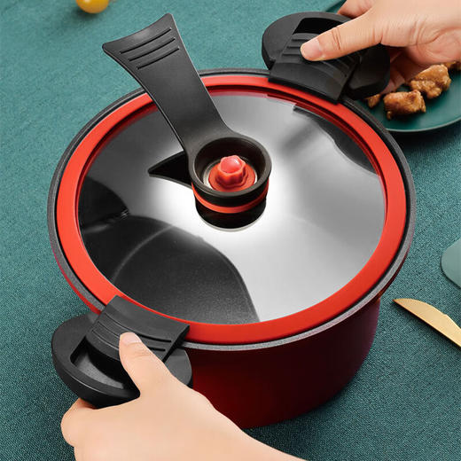 都市太太DSTT都市太太微压焖烧锅汤锅炖锅DSWYG_3.5L红色燃气灶电磁炉通用 商品图4