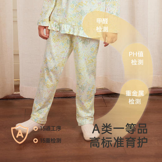 【商场同款】英氏儿童家居服可爱女童透气春夏睡衣裤纯棉新款 商品图3