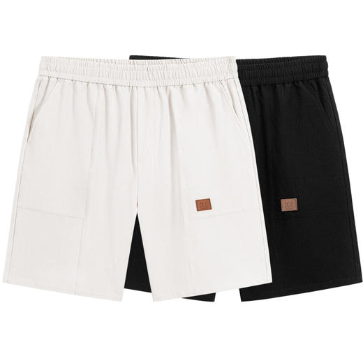 GXG男装 双色百搭抽绳直筒短裤2024夏季热卖#G24D222001 商品图4