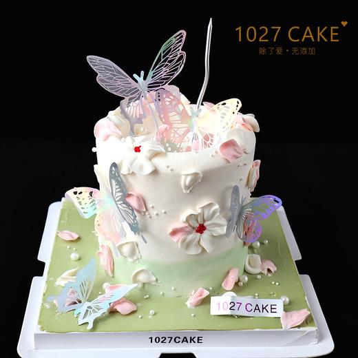 1027CAKE |    浪漫蝴蝶蛋糕  春日小清晰 商品图0