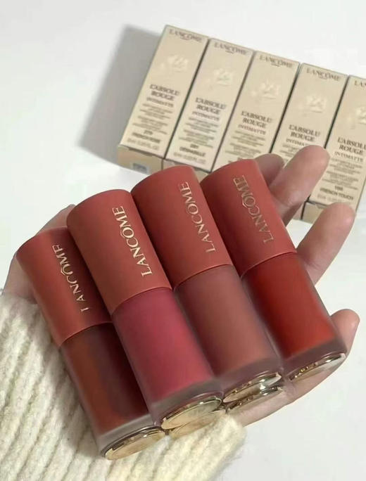 超值大中样！兰蔻唇釉3ml：196半头透裸砂188自在裸烟275法式裸茶279玫瑰裸粉281轻砂裸玫291慵懒裸咖312裸柔桃313裸郁金 商品图1