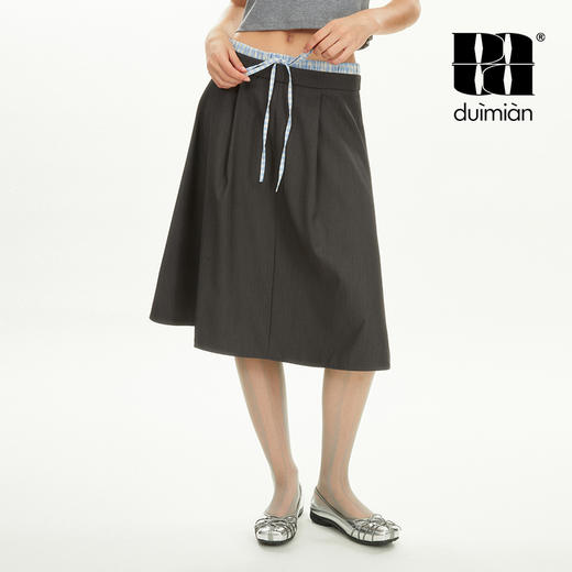 对面duimian-双腰头西装半身裙 商品图2