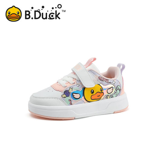 B.Duck小黄鸭童鞋女童低帮板鞋春季男童运动鞋儿童休闲鞋24-30 B3586934 商品图2