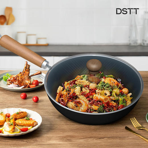 都市太太_比比皆乐炒锅_28cm不锈铁锅、燃气灶电磁炉通用【K】 商品图2