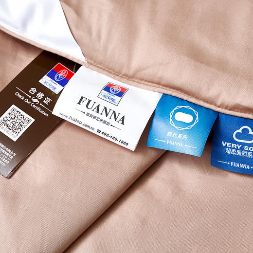 【6楼】富安娜纯棉超柔桑蚕丝被\锦念，零售价5680~5980元，活动价1599/1699元 商品图8