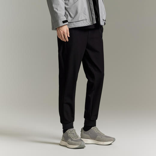 GXG男装  黑色简约休闲针织长裤宽松舒适束脚裤 秋季热卖GEX10216213 商品图2