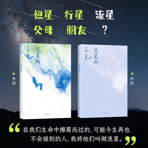 流星雨 传奇作家三毛的纸上播客 收录7篇演讲和3篇采访 商品图2