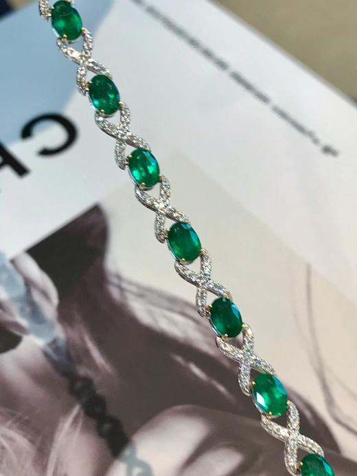 5.84ct刻面祖母绿手链 商品图0