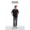GXG男装休闲短袖男2024夏季热卖植绒印花T恤#G24D442484 商品缩略图1
