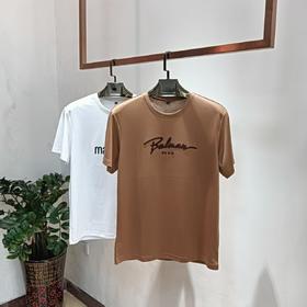 男装圆领短袖T恤舒适半袖纯色百搭休闲上衣   FL-P507*