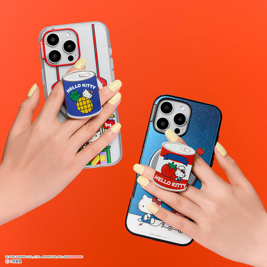 【零食天堂】西红柿罐头 PopSockets x Hello Kitty 合作系列 POPGRIP泡泡骚手机粘贴式气囊支架 Popout异形系列 红色 凯蒂猫 食物 卡通 商品图1