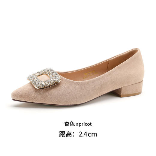 品质好货|Safiya/索菲娅2025春秋气质百搭平跟高级感尖头浅口单鞋SFD1111723 商品图4