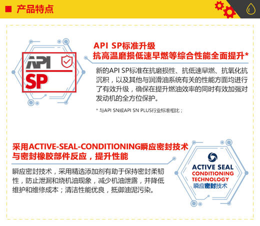 壳牌黄壳HX5+ 10W-40 API SP 4L 润滑油 商品图2