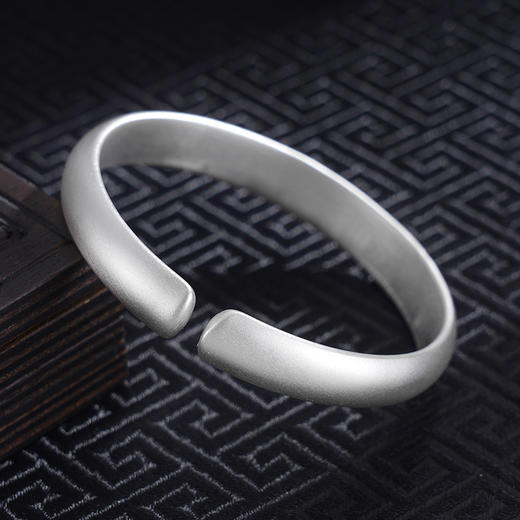 子佩集S999银【荷塘清梦】手工纯银手镯原创设计【55021237】2503 商品图2