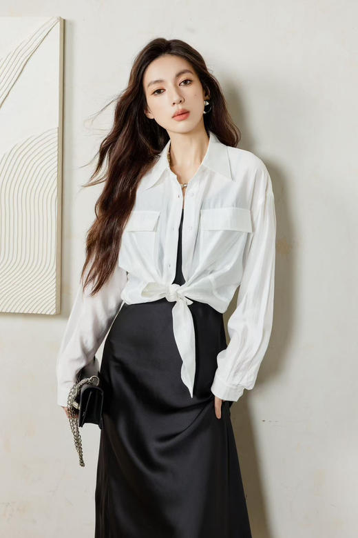 珞炫/LOFTSHINE白色衬衫 商品图0