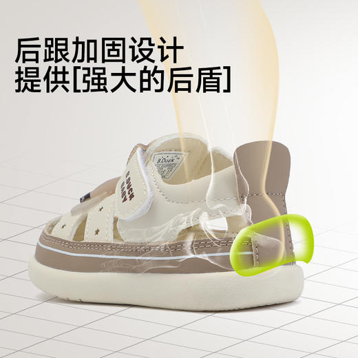 B.Duck小黄鸭童鞋夏季男女童儿童凉鞋18-25 BY2686873 商品图4