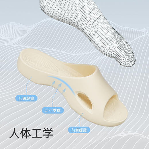 【代发】优调凉拖鞋 足弓凉拖 男女款休闲居家拖鞋（男款无小码 女款无大码） 商品图2