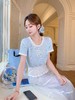 张心子【仲夏山茶】春夏蕾丝小香风弹力针织衫上衣 U2503058 商品缩略图5