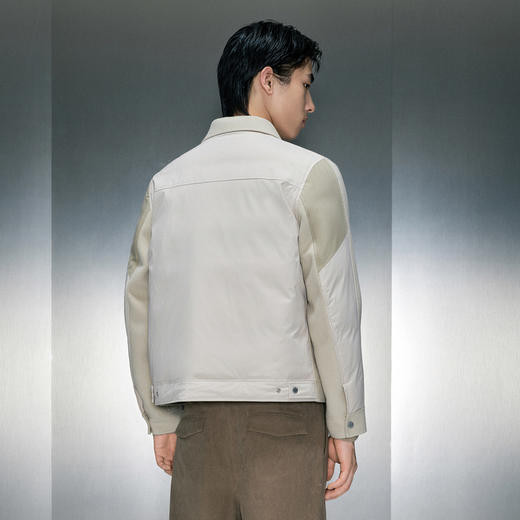 GXG男装 浅米色翻领短款大衣 冬季热卖浅米色翻领短款大衣GEX10626684 商品图2