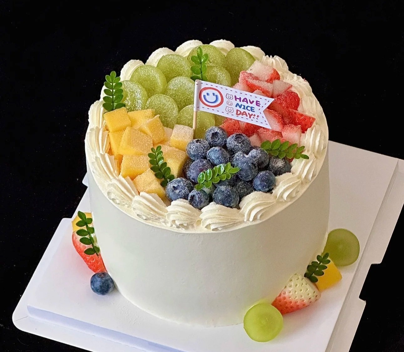 【优品系列】--【水果四季拼款式2】水果生日蛋糕