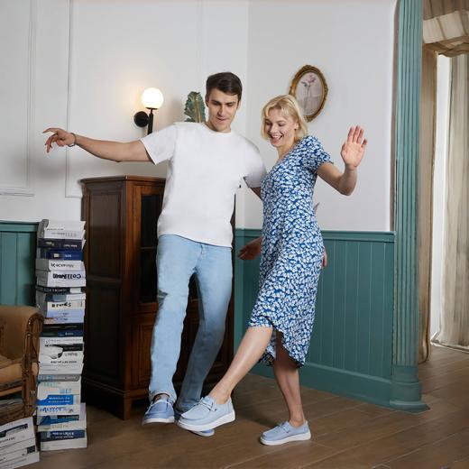 2双-40【超轻云感 缓震透气】EHKO轻便休闲可机洗懒人鞋男女款情侣鞋极简设计 商品图3