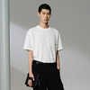 GXG男装 白色肌理面料短袖T恤  舒适简约休闲夏季热卖G24X442083 商品缩略图2