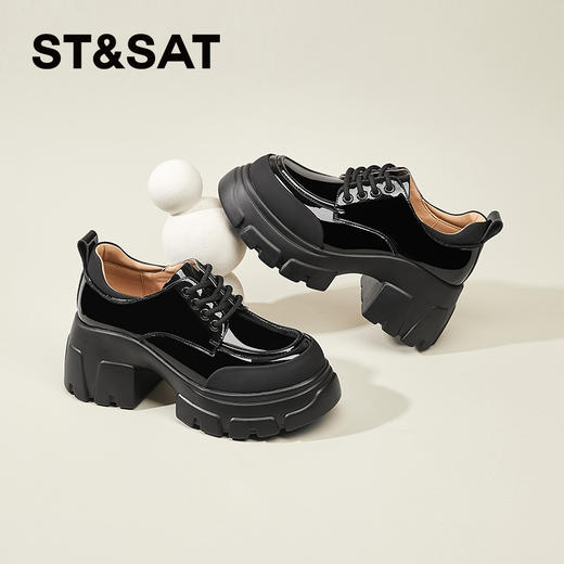 星期六英伦风简约百搭厚底乐福SSD1112E22 商品图5