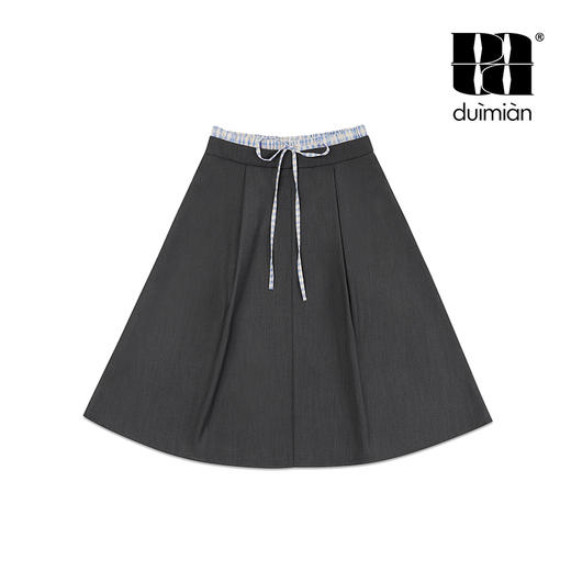 对面duimian-双腰头西装半身裙 商品图4