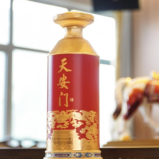 【自营】天安门国泰红纯粮酒酱香型白酒53度500ml整箱装 53度 500mL 6瓶 礼盒装送礼收藏 HJ 商品图2