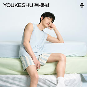 【新品上新】有棵树新款冰丝凉感宽松男士家居服套装-MP1090