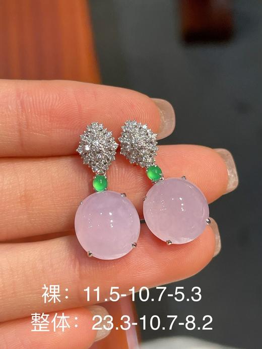 紫罗兰蛋面耳坠 商品图0