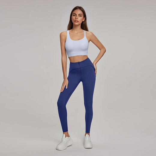 【限时秒】YOGACODE【火树银花系列】7A抗菌瑜伽裤女高腰提臀无痕排扣收腰显瘦健身裤DWP115109 商品图2