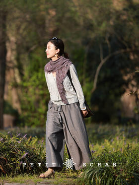 PETIT SCHAN小闪 CLO#769 needle's whispering 针语 羊绒桑蚕丝镂空针织开衫