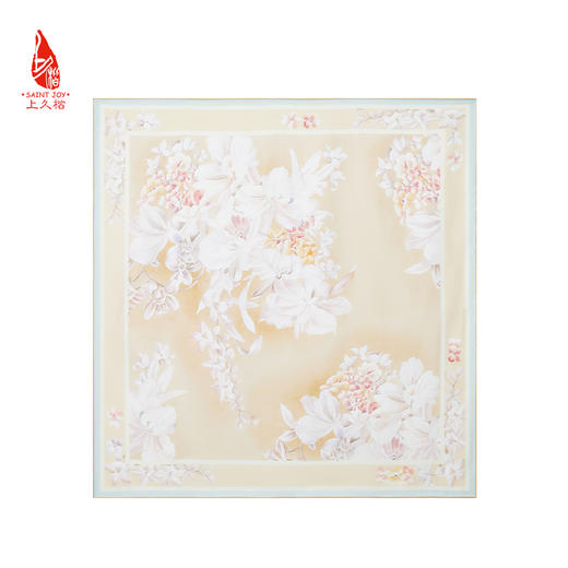 SAINTJOY/上久楷 真丝方巾 幽兰丝蕴  FJS24017 商品图10