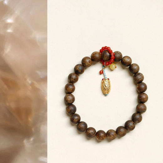 【青山特惠】8mm 23颗 绿棋楠【思芬】沉香手串 c48 商品图0