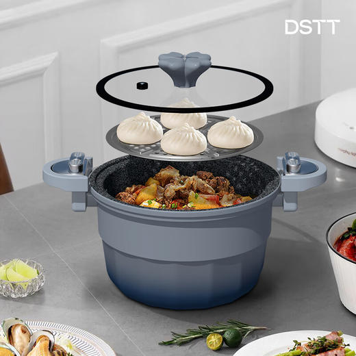 都市太太都市太太蓝宝石_·_微压料理锅家用烹饪汤锅微压燃气灶电磁炉通用 商品图2