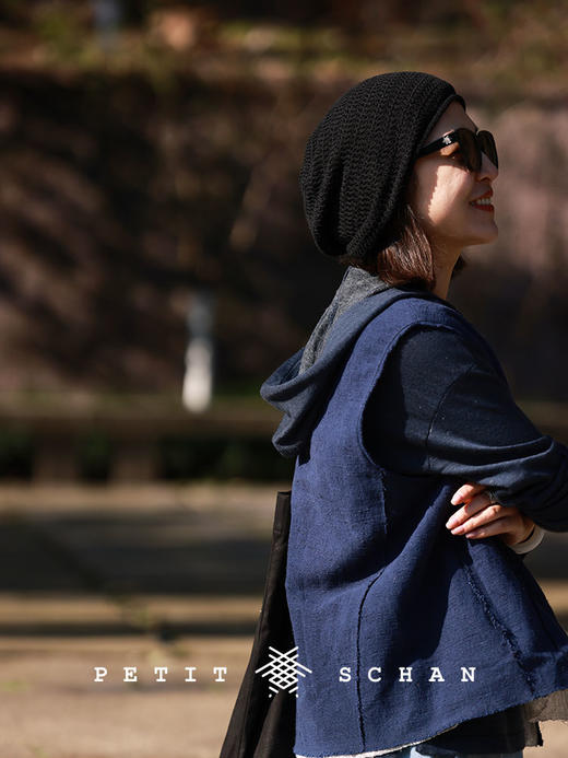 PETIT SCHAN小闪 #082 idealism 唯心主义 棉麻镂空针织堆堆帽 商品图8