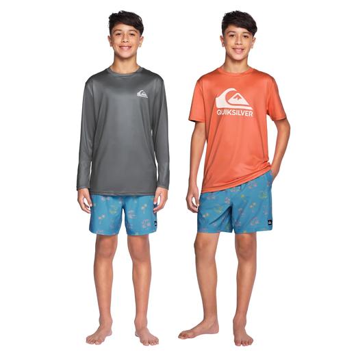 Quiksilver 户外运动品牌 男孩泳衣套装3件套只要￥280直邮到手，UPF50防晒 商品图7