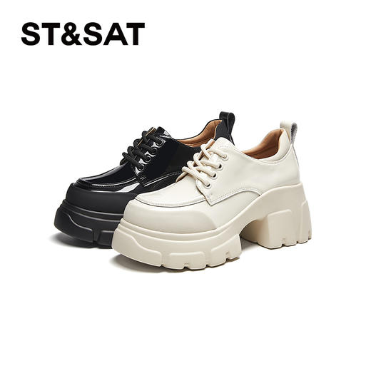 星期六英伦风简约百搭厚底乐福SSD1112E22 商品图9
