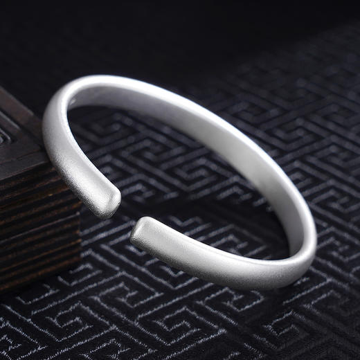 子佩集S999银【荷塘凝香】手工纯银手镯原创设计【55021221】2503 商品图2