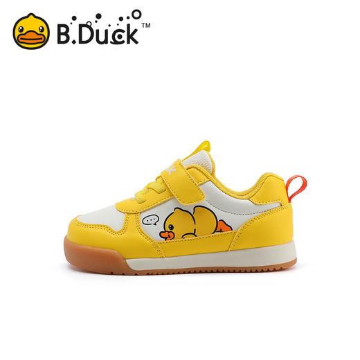 B.Duck小黄鸭童鞋男童鞋儿童运动鞋春季休闲小白鞋跑步鞋26-30 B3586942 商品图3