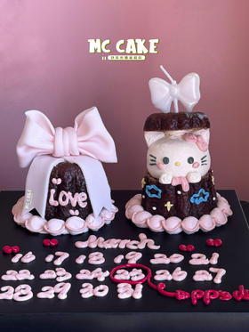 蝴蝶结kt猫 日历版可露丽款（包含原图蜡烛）