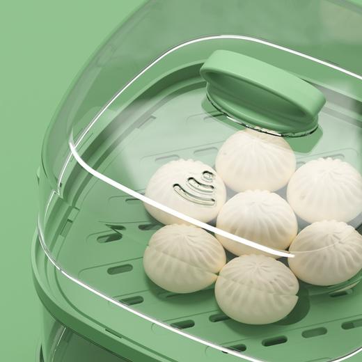 都市太太（DStt）_都市太太2WAY艾维·多功能电蒸料理锅电蒸锅家用大容量二层多功能_绿色 商品图2