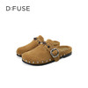 Dfuse迪芙斯2025春季新款游牧风户外半拖复古包头勃肯鞋轻便一脚蹬懒人鞋DFD1110125 商品缩略图2