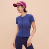 【限时秒】YOGACODE【火树银花系列】自行车骑行服短袖透气凉感健身上衣女后背口袋瑜伽服外套T恤DWY115087 商品缩略图2