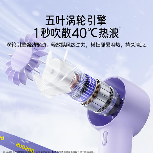 【十一专享】倍思 GoTrip DT1 迷你涡轮手持小风扇 商品图2